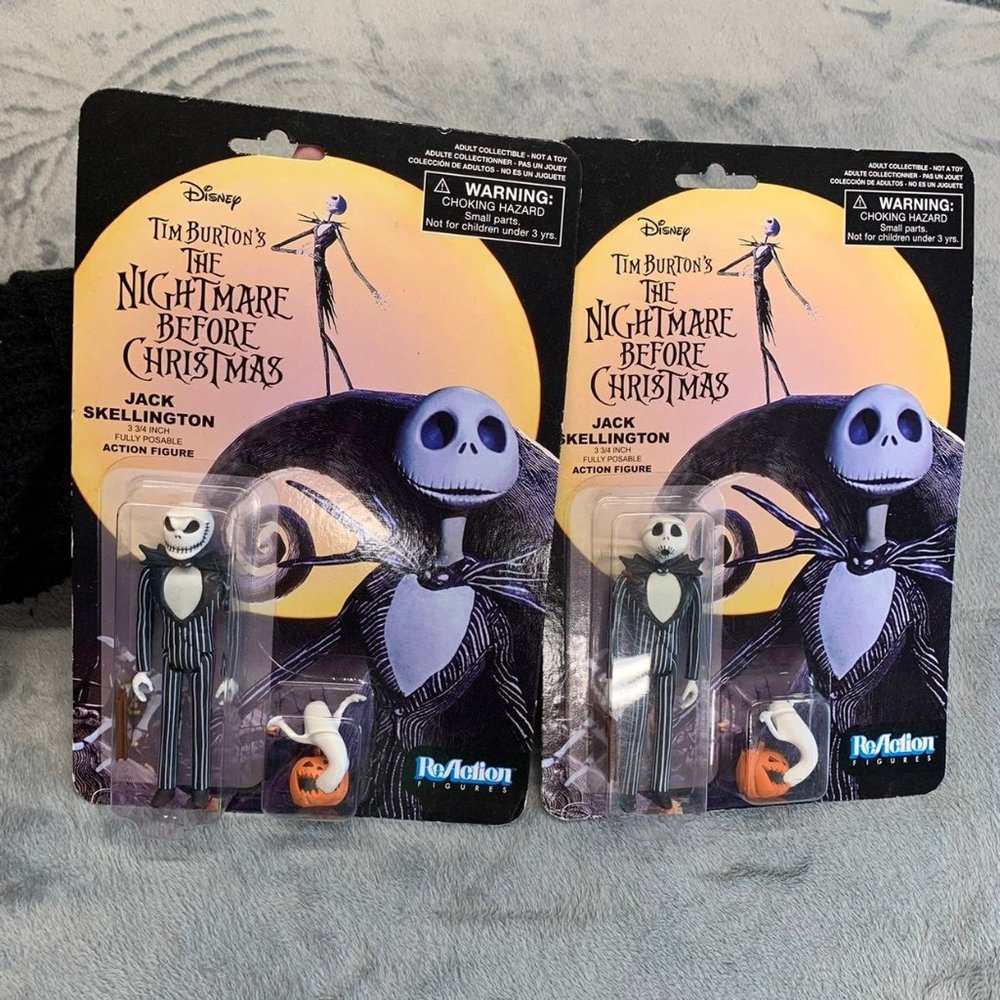 Funko Jack Skellington Reaction Figures Super7 Bundle of 2 Different Figures NIP